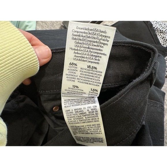 MOTHER The Dagger Flood Pitch Black Jeans Size 29 NWOT - Picture 10 of 10